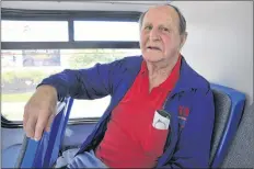  ?? SARA ERICSSON ?? Morris Kane, a Hants Border resident, says he rides the bus not only because it saves him money, but also because he gets to relax.