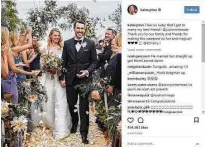  ?? Instagram ?? Upton and Verlander married in Italy.