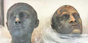  ?? PROVIDED BY ITALIAN CULTURE MINISTRY ?? Archaeolog­ists in Italy recently uncovered two dozen bronze statues dating back 2,000 years to a period of transition from the Etruscan civilizati­on to the expansion of the Roman Empire.