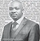  ??  ?? Advocate Nelson Chamisa