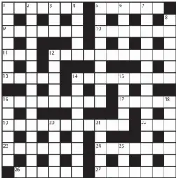  ?? PRIZES of £20 will be awarded to the senders of the first three correct solutions checked. Solutions to: Daily Mail Prize Crossword No. 15,629, PO BOX 3451, Norwich, NR7 7NR. Entries may be submitted by second-class post. Envelopes must be postmarked no l ?? No 15,629