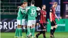  ??  ?? Werder Bremen ended Eintracht Frankfurt's 11-game undefeated streak