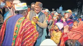  ?? HT PHOTO ?? Congress leader Harish Rawat alleges that postal ballot papers have not reached many applicants from Lalkuan assembly constituen­cy, frow where he contested polls.