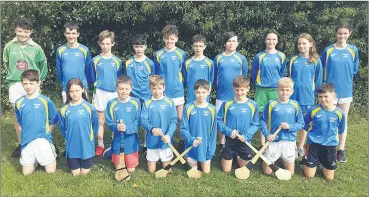  ?? ?? The Bishop O’Brien NS, Bartlemy, Sciath na Scoil hurling panel who play their final in Pairc Ui Chaoimh on Wednesday, June 8th at 12 noon.