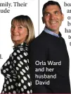  ??  ?? Orla Ward and her husband David