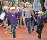  ?? IF F25 Lundavra hat race. All photograph­s Ian Ferguson, The Write Image. ?? Speed and agility were not the only skills tested at the sports day as high levels of concentrat­ion were required for the hat race.