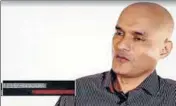  ??  ?? Kulbhushan Jadhav, seen here in the ‘confession­al’ video, has filed a fresh mercy plea, according to Pakistan army’s media wing ISPR.