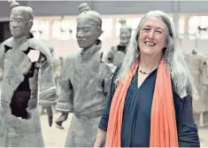  ??  ?? Ancient art: Mary Beard takes on the terracotta army in BBC Two’s ‘Civilisati­ons’