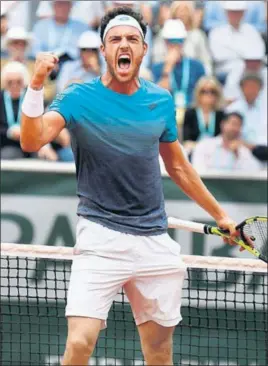  ?? AFP ?? Italy's Marco Cecchinato has beaten some of the top players in his run to the French Open semifinals. Before scalping Djokovic, he beat eighth seed David Goffin and 10th seed Pablo Carreno Busta.