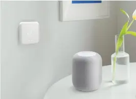  ??  ?? A HomePod isn’t just a speaker. It’s your connection to Siri, and a great manager for your HomeKit accessorie­s.