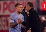  ?? AFP-LAPRESSE ?? Le accuse 1 Immobile e Sarri: il capitano deluso dai tanti cambi 2 Il gol sciupato a Monaco