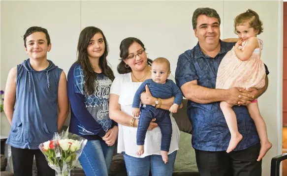  ?? Photo: Nev Madsen ?? FRESH STATE: The Othman family of (from left) Wissam, Avista, Ramia, Lowrens, Mustafa and Manissa, are embracing their new lives in Toowoomba.