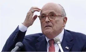  ?? Photograph: Charles Krupa/AP ?? Rudy Giuliani: ‘The president knows that everything I did, I did to help him.’