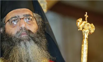  ??  ?? Neophytos claims he was expressing ‘the position of the church and the saints’. Photograph: AFP/Getty Images