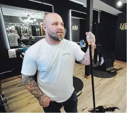  ?? CLIFFORD SKARSTEDT EXAMINER FILE PHOTO ?? Who’s Next BarberShop owner Alex Masters ran into trouble when he kept his shop open despite the provincial shutdown order last week. Coverage of this business will only encourage others to follow suit, a reader writes.