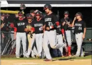  ?? AUSTIN HERTZOG - DIGITAL FIRST MEDIA ?? Boyertown catcher Ryan Weller (23) crosses home plate after hitting a solo home run against Wyoming Valley West.