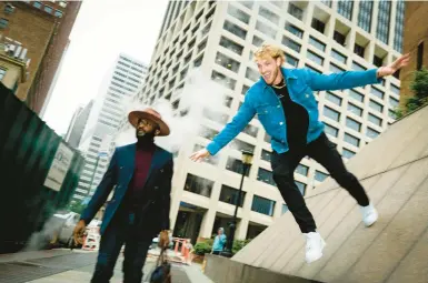  ?? SINNA NASSERI/THE NEW YORK TIMES ?? Social media influencer Logan Paul, right, hyped a cryptocurr­ency without noting his vested interest.