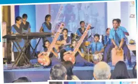  ?? Prayaas sets the show (above) and (right) band with the chief guests ??