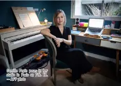  ??  ?? Camille Pepin poses in her studio in Paris on Feb. 11. — AFP photo