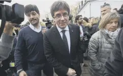  ??  ?? 0 Carles Puigdemont is campaignin­g for a 21 December election