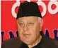  ??  ?? Farooq Abdullah