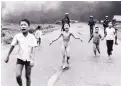  ?? NICK UT/ASSOCIATED PRESS ?? In this famous June 8, 1972, photograph, 9-year-old Kim Phuc, center, flees an attack near Trang Bang in the former South Vietnam.