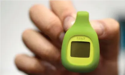  ??  ?? The wireless activity tracker Zip by Fitbit Inc. Google has confirmed it will buy Fitbit for $2.1bn. Photograph: Franck Robichon/EPA