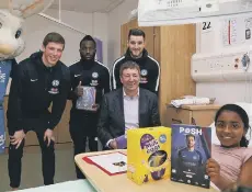  ??  ?? An Easter egg and signed match programme delivered by Posh