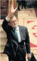  ??  ?? Rajoy, tras la moción de censura.