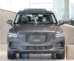  ?? BLOOMBERG ?? Another contender for ‘Grille of the Year’ can be found across the Genesis line-up.