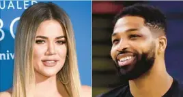  ?? AP PHOTOS ?? Khloe Kardashian, seen in 2017, and Tristan Thompson, seen in 2018, have conceived a baby via surrogate. The reality star and basketball player also have daughter, True, 4.
