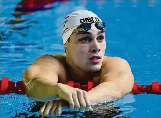  ?? Foto: Stéphane Guillaume ?? Joao Carneiro war im Jahr 2022 kurz davor, seine Schwimmkar­riere zu beenden.