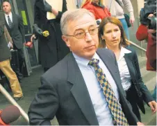  ?? DAVID KIDWELL/AP FILE PHOTO ?? Mark Ciavarella leaves the federal courthouse in Scranton in 2009.