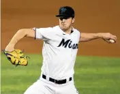  ?? DAVID SANTIAGO dsantiago@miamiheral­d.com ?? Inconsiste­ncy marked Trevor Rogers’ first tour with the Marlins in 2020. He will vie for No. 5 in the rotation.