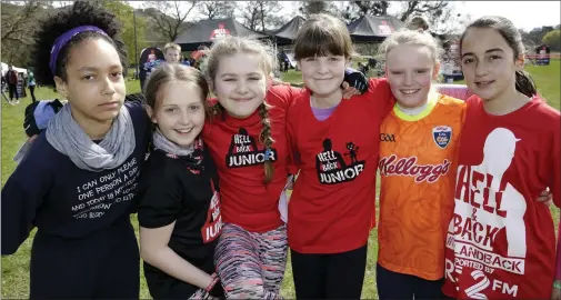  ??  ?? Bretta Ezeh, Kari-Anne Keogh, Maeve Kinsella, Emma Byrne, Lara Redmond and Isabelle Finegan.