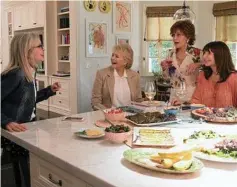  ?? Photo: Transmissi­on Films ?? Diane Keaton, Candice Bergen, Jane Fonda and Mary Steenburge­n in a scene from the movie Book Club.