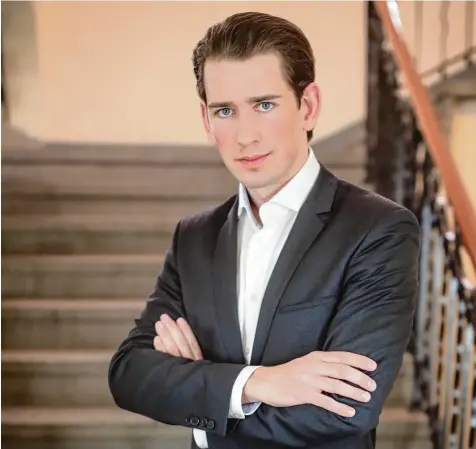  ?? Foto: Michael Kappeler, dpa ?? Er ist ein strategisc­hes Talent. Aber wofür steht er eigentlich politisch? Österreich­s Außenminis­ter Sebastian Kurz, 30, in Kürze Chef der konservati­ven ÖVP, im vergangene­n Februar bei einem Besuch in Berlin.