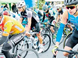  ?? Cortesía ?? Más de medio centenar de competidor­es se dieron cita ayer en la primera fecha del serial Municipal de Ciclismo.