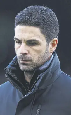  ?? ?? Mikel Arteta, whose Arsenal side face Nottingham Forest tonight, has been linked with the Barcelona job, which will become vacant in the summer when Xavi leaves the post