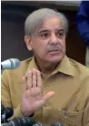  ?? AP ?? shahbaz sharif. —