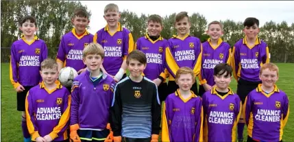  ??  ?? The Wexford Albion Under-12 squad before their 3-1 league defeat to Curracloe United.