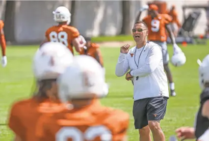  ?? AARON E. MARTINEZ/AUSTIN AMERICAN-STATESMAN ?? Steve Sarkisian takes over as Texas’ head coach amid heightened expectatio­ns after a short stint at the University of Southern California.