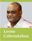  ?? Leone Cabenatabu­a ??