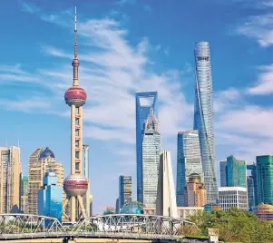  ?? FOTO: THINKSTOCK/DIBROVA ?? Vermögensv­erwalter realisiere­n in ihren Fonds unterschie­dliche Anlagestra­tegien, darunter etwa Investment­s in Wachstumsm­ärkte wie China (hier die Wirtschaft­smetropole Shanghai).