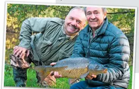  ??  ?? BELOW Bob and Paul use simple tactics to catch a range of species from trout and salmon to carp and chub.