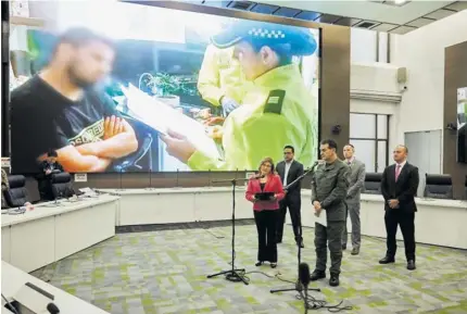  ?? | Foto de Fiscalía ?? La rueda de prensa ayer de la fiscal (e) Martha Mancera y el general William Salamanca.