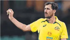  ?? ?? Mitchell Starc says playing three formats is getting tougher.