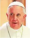  ?? AFP ?? Pope Francis