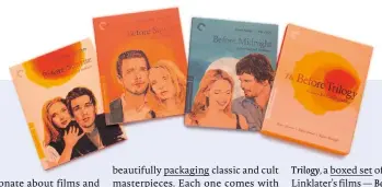  ??  ?? Three in one: a boxed set of romance