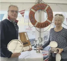  ??  ?? Day Boat Week winners Alastair and Jacqui Seaton